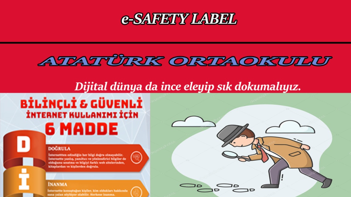 E-Safety Label Etiketi aldık
